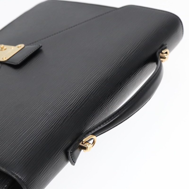 Louis Vuitton Epi Porte Documents Bandouliere Briefcase Black M54462 Auth 89335 - Image 6