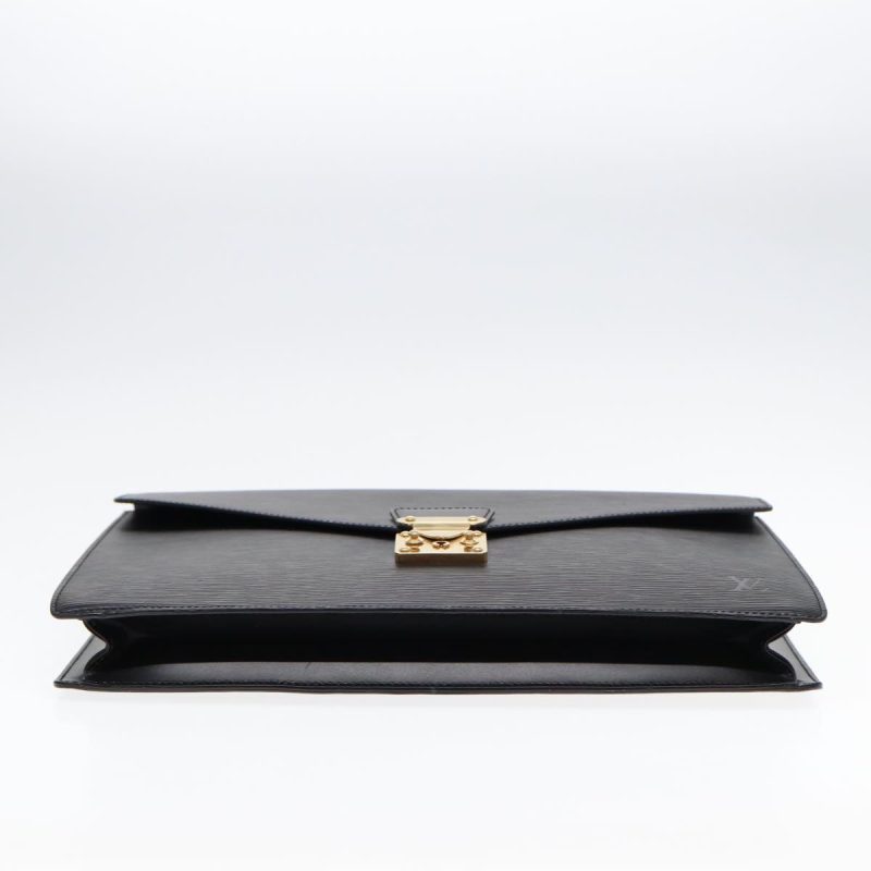 Louis Vuitton Epi Porte Documents Bandouliere Briefcase Black M54462 Auth 89335 - Image 5