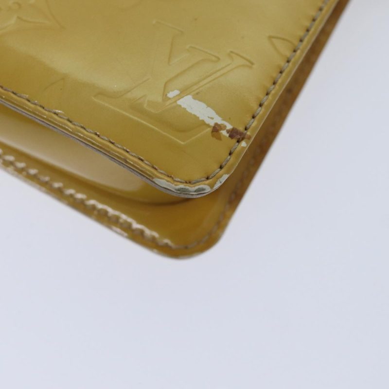 Louis Vuitton Monogram Vernis Lexington Accessory Pouch Beige M91010 Auth 89339 - Image 8