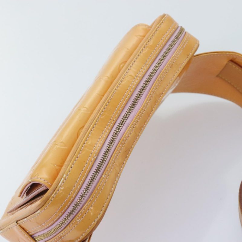 Louis Vuitton Monogram Vernis Fulton Bag Marshmallow Pink M91042  89376 - Image 6