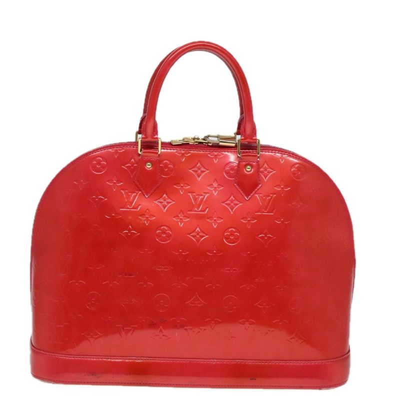 Louis Vuitton Monogram Vernis Alma GM Hand Bag Rose Pop M93625  89409 - Image 2