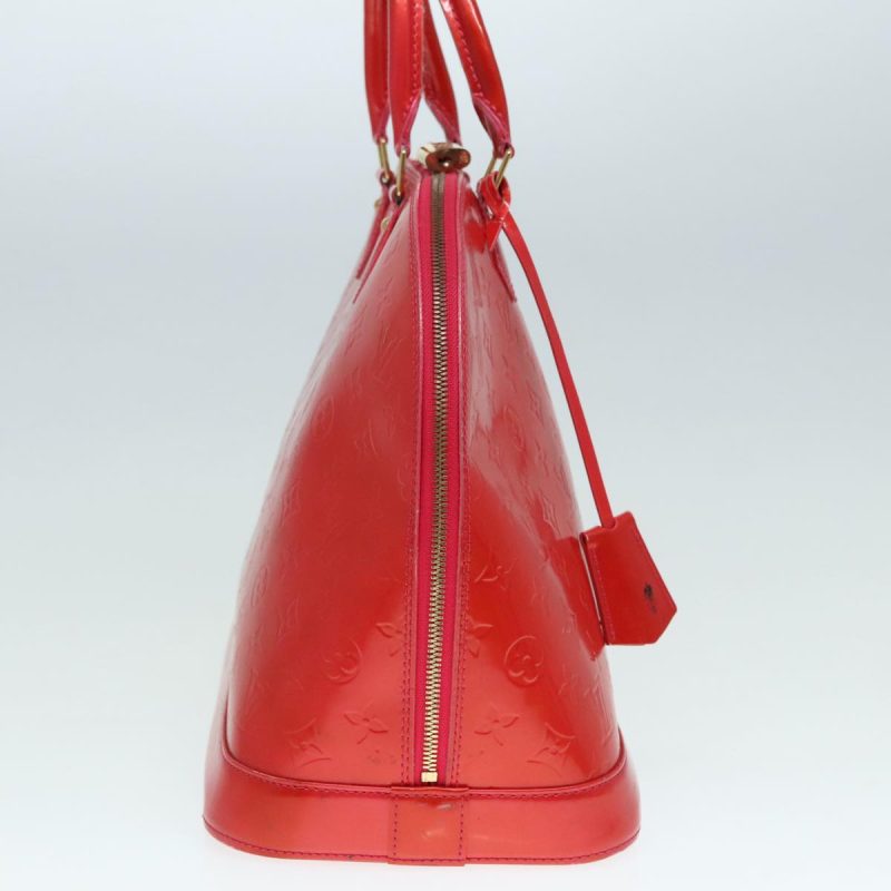Louis Vuitton Monogram Vernis Alma GM Hand Bag Rose Pop M93625  89409 - Image 4