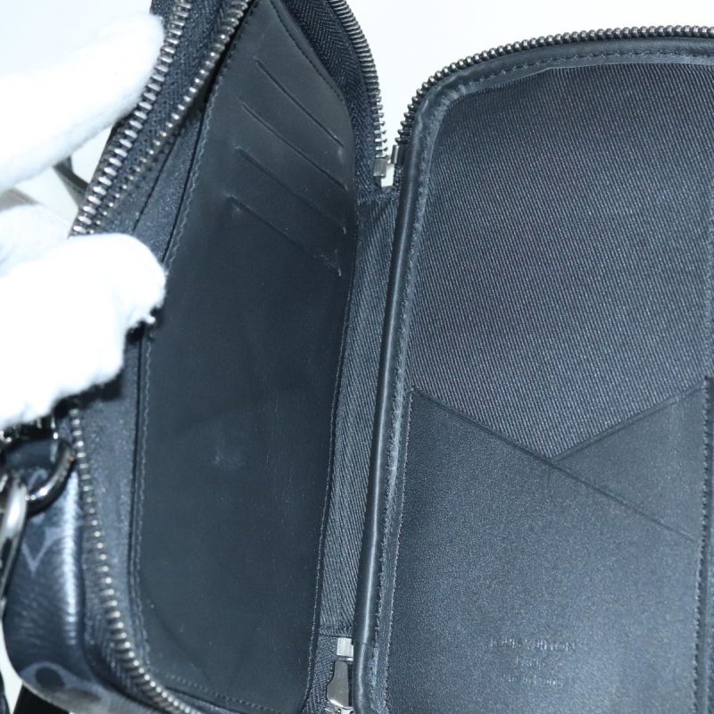 Louis Vuitton Monogram Eclipse Double Phone Pouch Gray M69534  89410 - Image 10