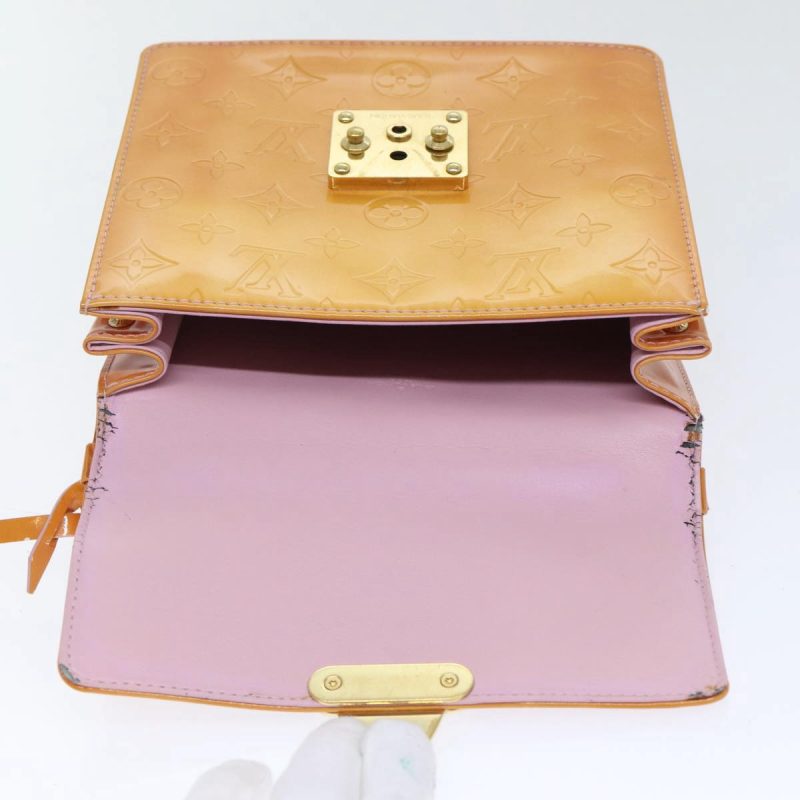 Louis Vuitton Vernis Spring Street Hand Bag Marshmallow Pink M91033 Auth 89424 - Image 10