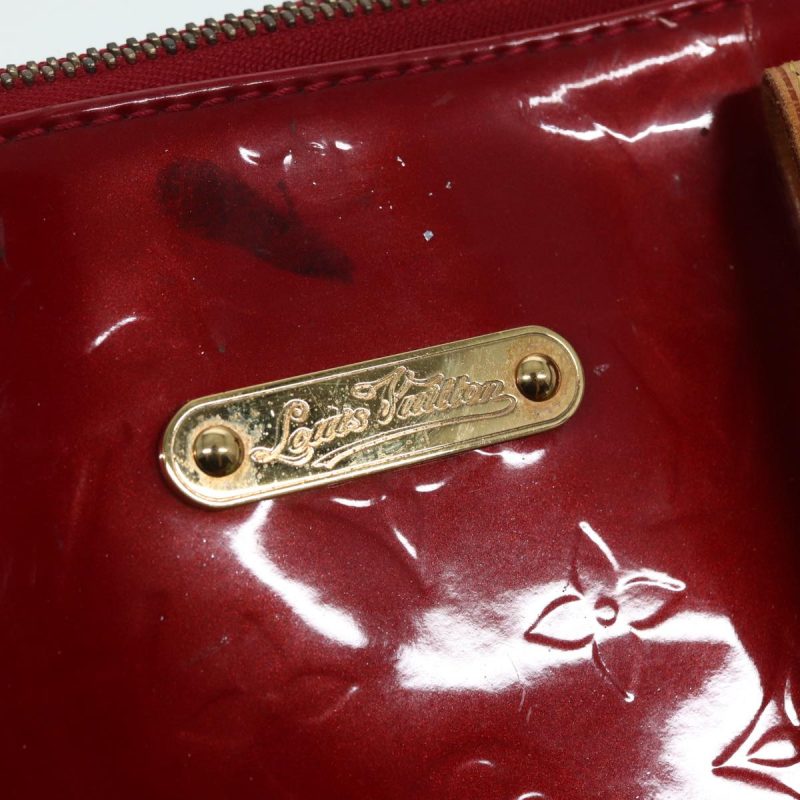 Louis Vuitton Monogram Vernis Bellevue GM Hand Bag Red M93587  89431 - Image 9