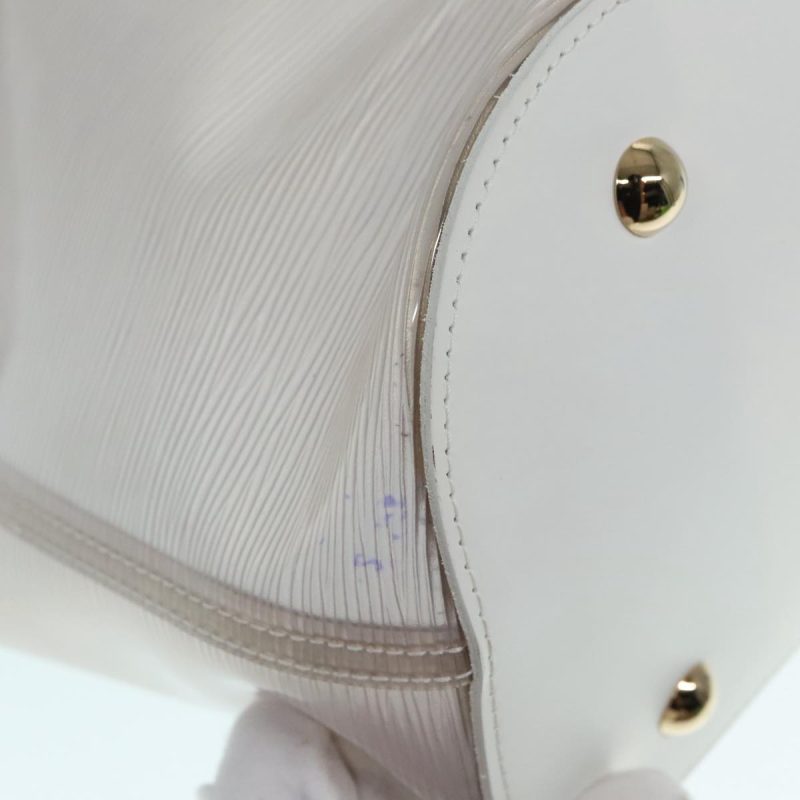 Louis Vuitton Epi Plage Lagoon Bay Tote Bag White Clear M92151  89457 - Image 9