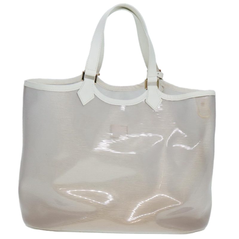 Louis Vuitton Epi Plage Lagoon Bay Tote Bag White Clear M92151  89457 - Image 2