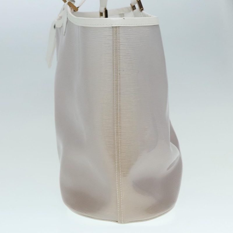 Louis Vuitton Epi Plage Lagoon Bay Tote Bag White Clear M92151  89457 - Image 3