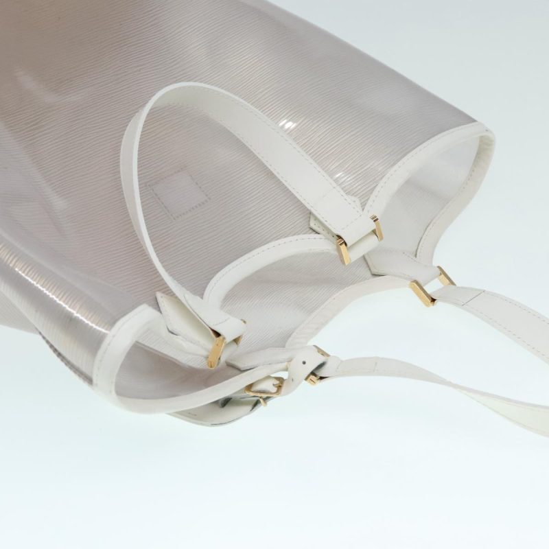 Louis Vuitton Epi Plage Lagoon Bay Tote Bag White Clear M92151  89457 - Image 6
