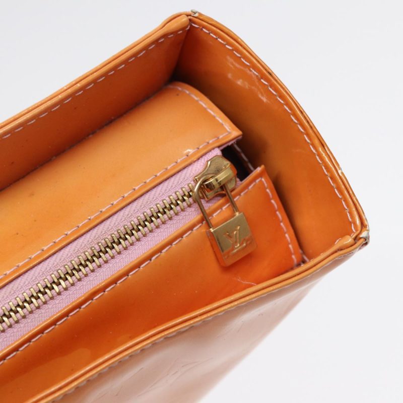 Louis Vuitton Monogram Vernis Columbus Bag Marshmallow Pink M91032 Auth 89459 - Image 10