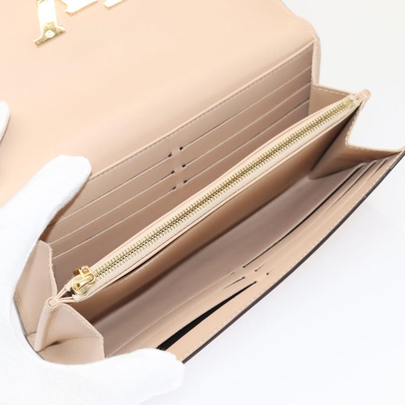 Louis Vuitton Vernis Portefeuille Louise Wallet Beige Dunne M61318  89479 - Image 9