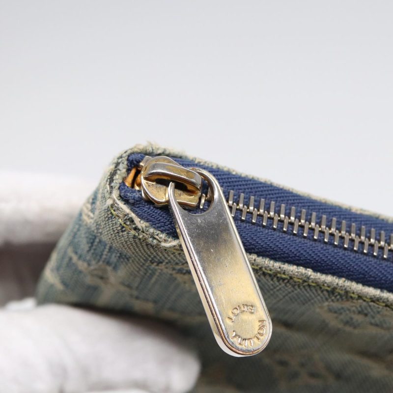 Louis Vuitton Monogram Denim Mini Zippy Wallet Wallet Blue M95342  89480 - Image 8
