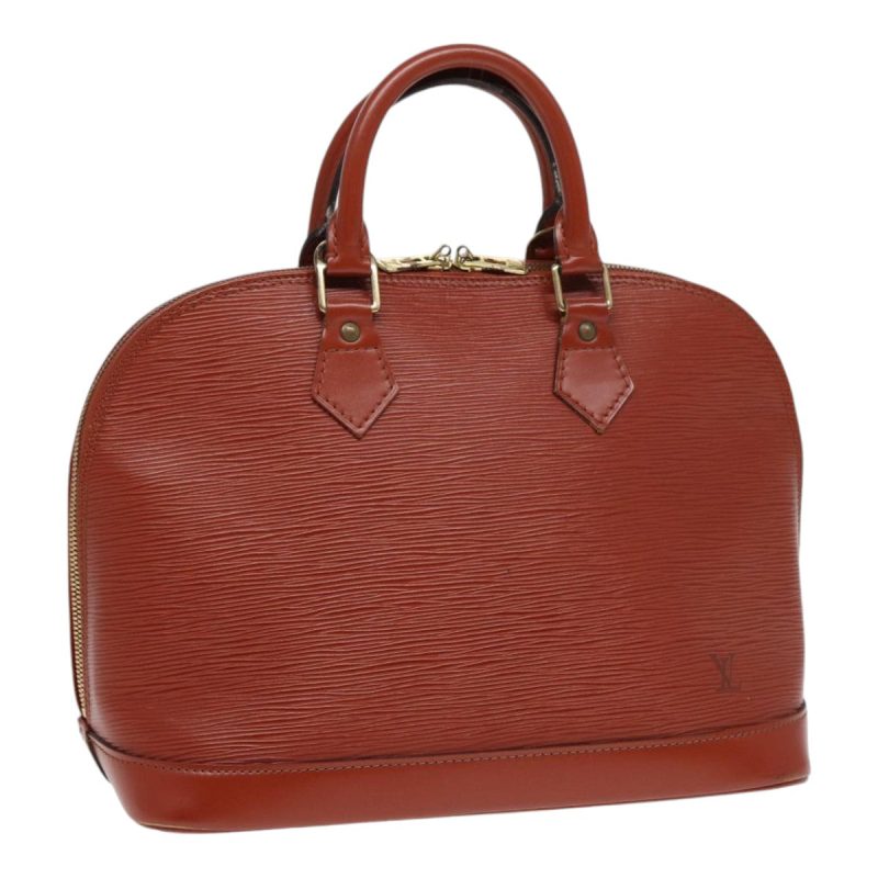 Louis Vuitton Epi Alma Hand Bag Brown M5214D  89518