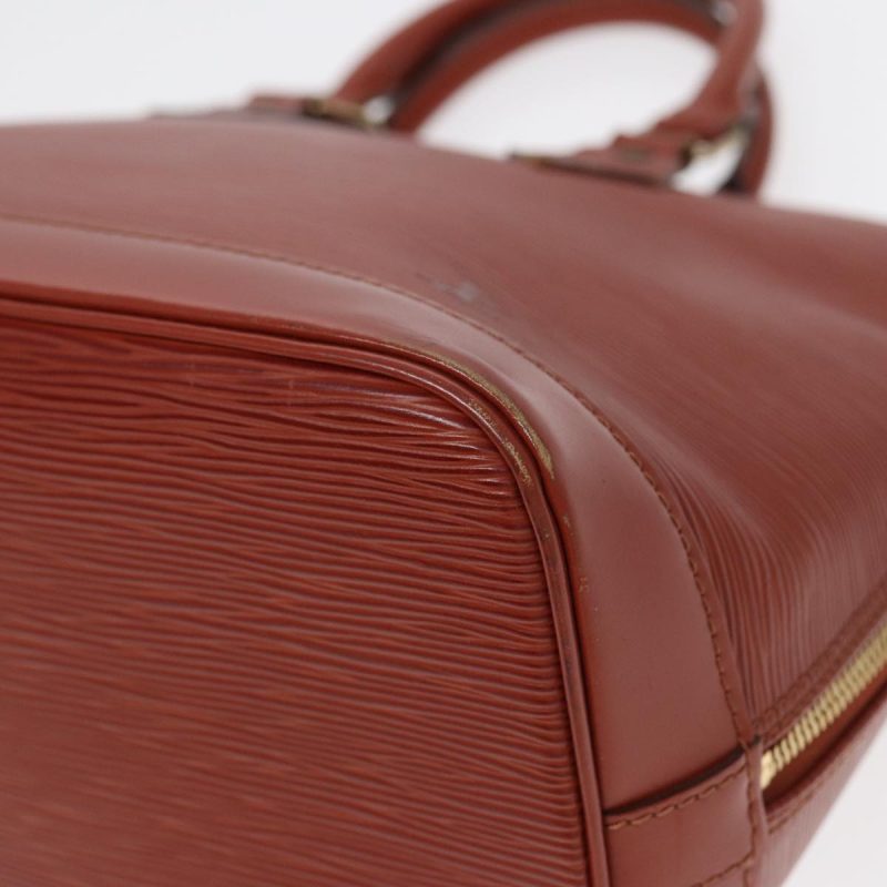 Louis Vuitton Epi Alma Hand Bag Brown M5214D  89518 - Image 9