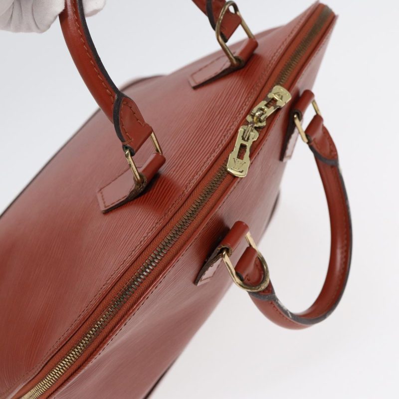 Louis Vuitton Epi Alma Hand Bag Brown M5214D  89518 - Image 6