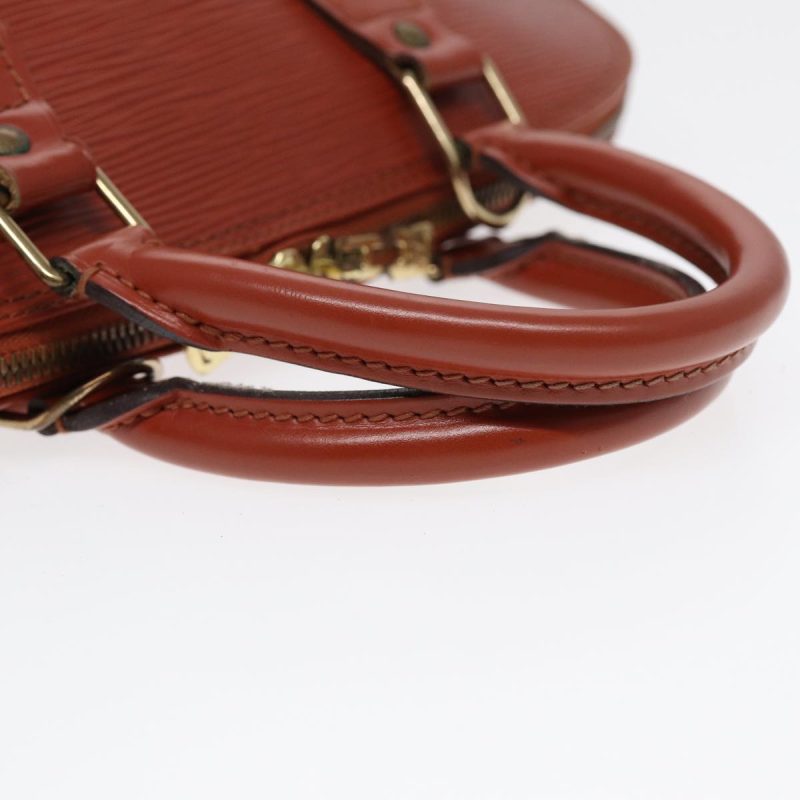 Louis Vuitton Epi Alma Hand Bag Brown M5214D  89518 - Image 7