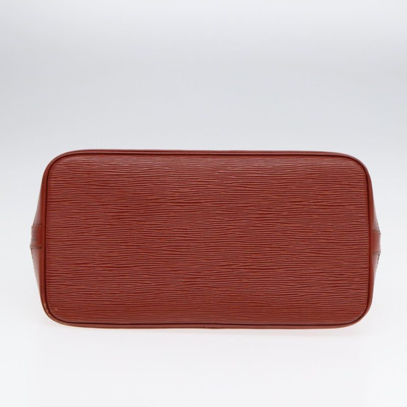 Louis Vuitton Epi Alma Hand Bag Brown M5214D  89518 - Image 5