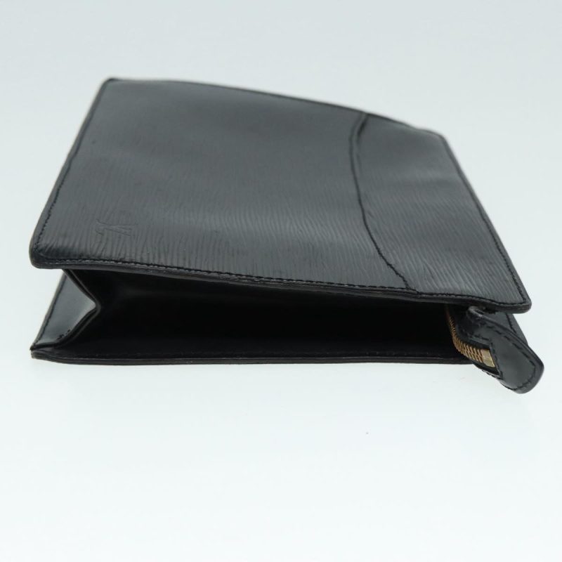 Louis Vuitton Epi Pochette Homme Clutch Bag Black Noir M52522  89556 - Image 4