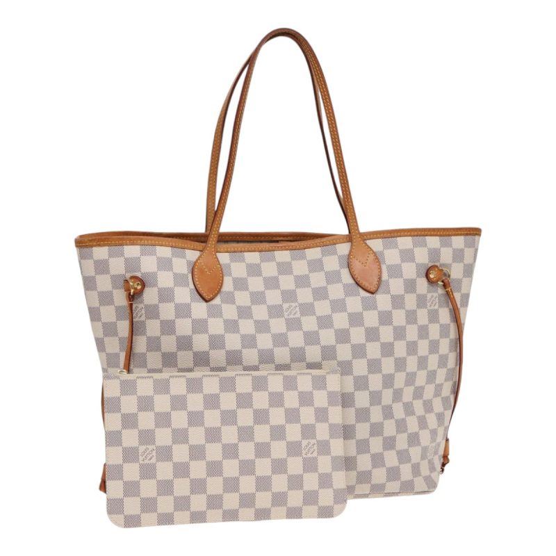 Louis Vuitton Damier Azur Neverfull MM Tote Bag N41605  89572