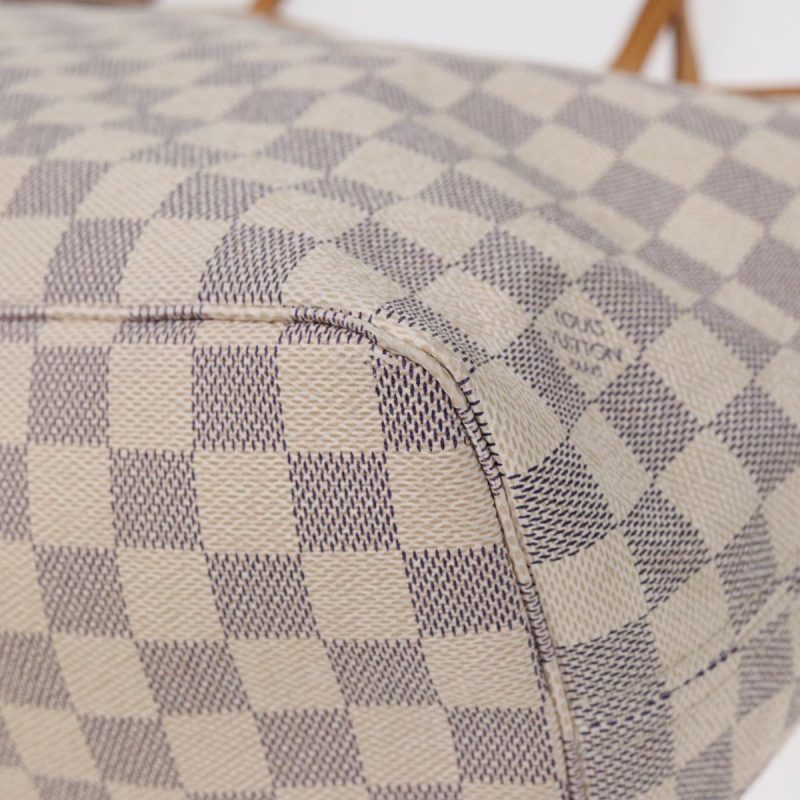 Louis Vuitton Damier Azur Neverfull MM Tote Bag N41605  89572 - Image 9