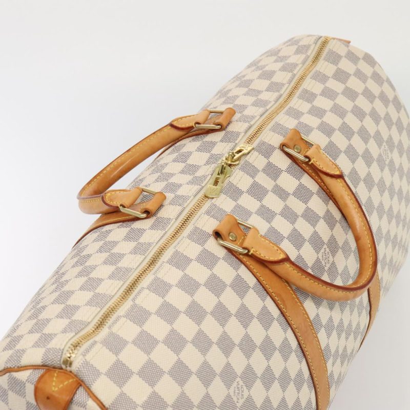 Louis Vuitton Damier Azur Keepall 50 Boston Bag N41430  89633 - Image 6