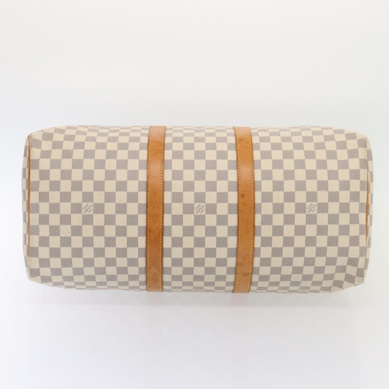 Louis Vuitton Damier Azur Keepall 50 Boston Bag N41430  89633 - Image 5