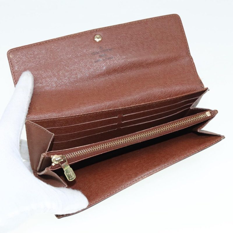 Louis Vuitton Monogram Portefeuille Sarah Long Wallet M61734  89634 - Image 9