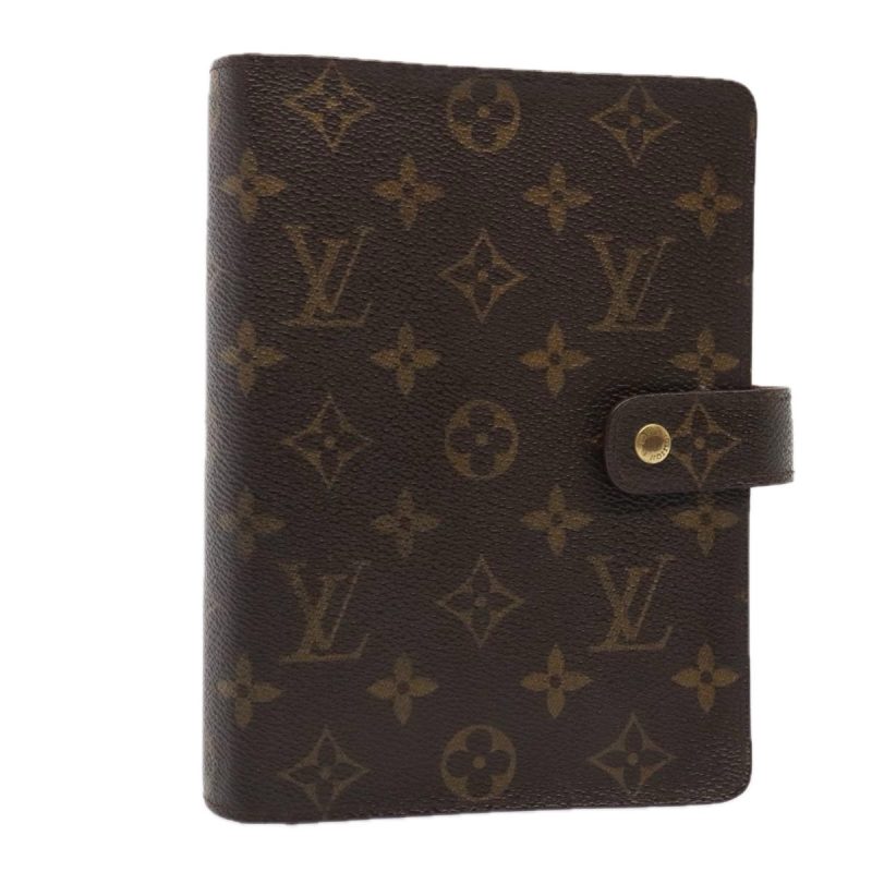 Louis Vuitton Monogram Agenda MM Day Planner Cover R20105  89637