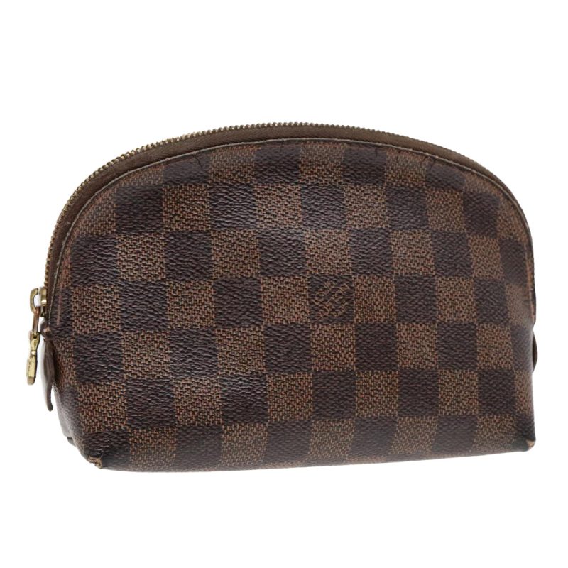 Louis Vuitton Damier Ebene Pochette Cosmetic PM Pouch N47516  89639