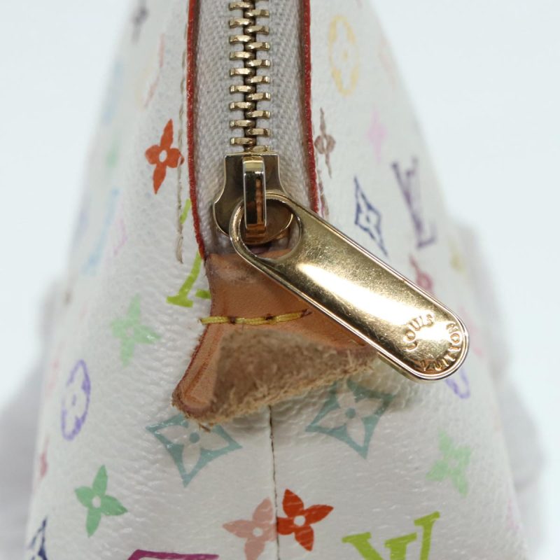 Louis Vuitton Multicolor Pochette Cosmetic PM Pouch White M47354  89640 - Image 9