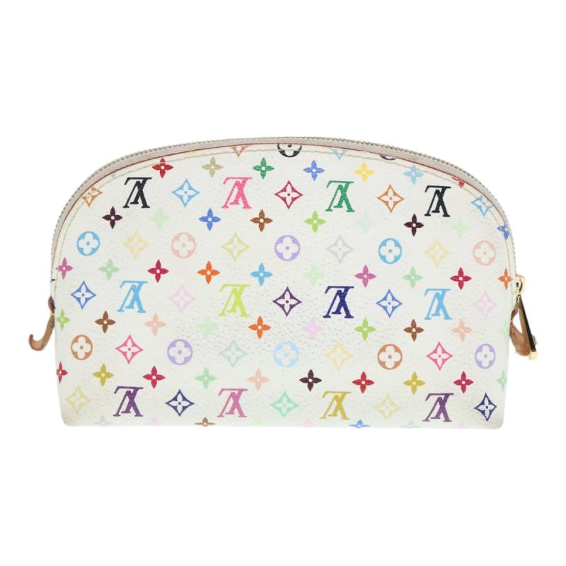 Louis Vuitton Multicolor Pochette Cosmetic PM Pouch White M47354  89640 - Image 2