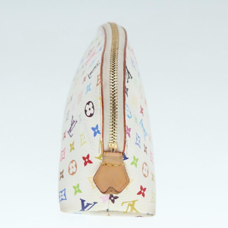 Louis Vuitton Multicolor Pochette Cosmetic PM Pouch White M47354  89640 - Image 3