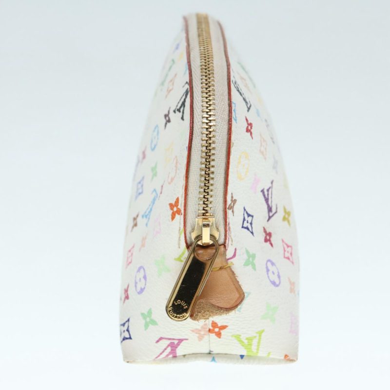 Louis Vuitton Multicolor Pochette Cosmetic PM Pouch White M47354  89640 - Image 4