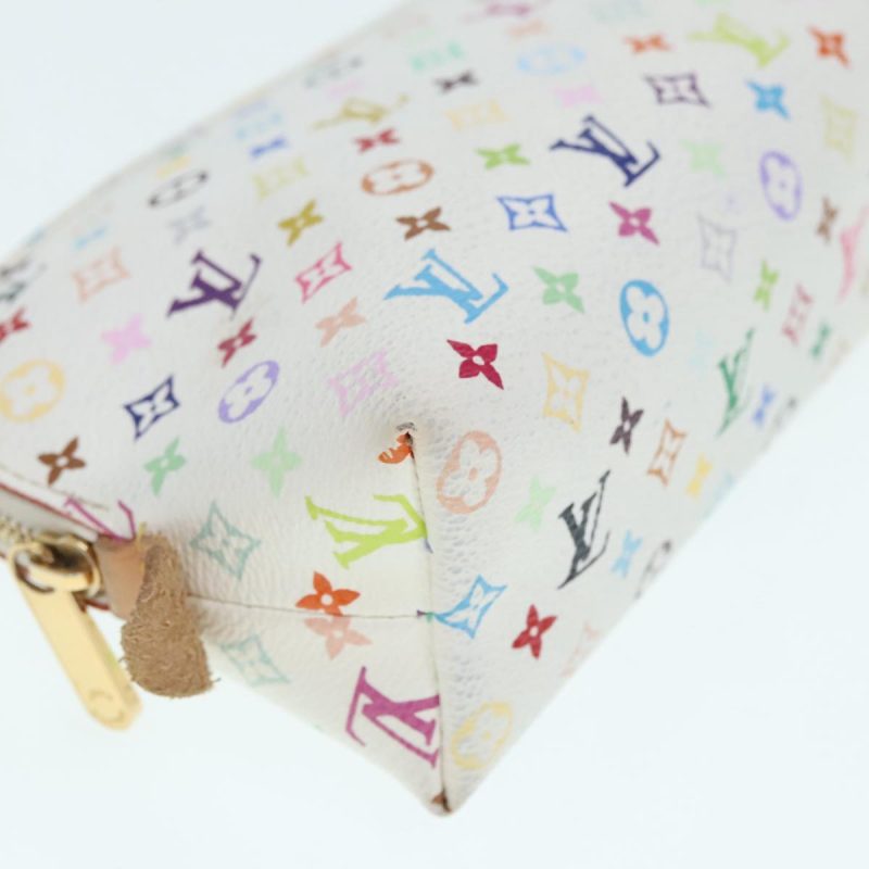 Louis Vuitton Multicolor Pochette Cosmetic PM Pouch White M47354  89640 - Image 7
