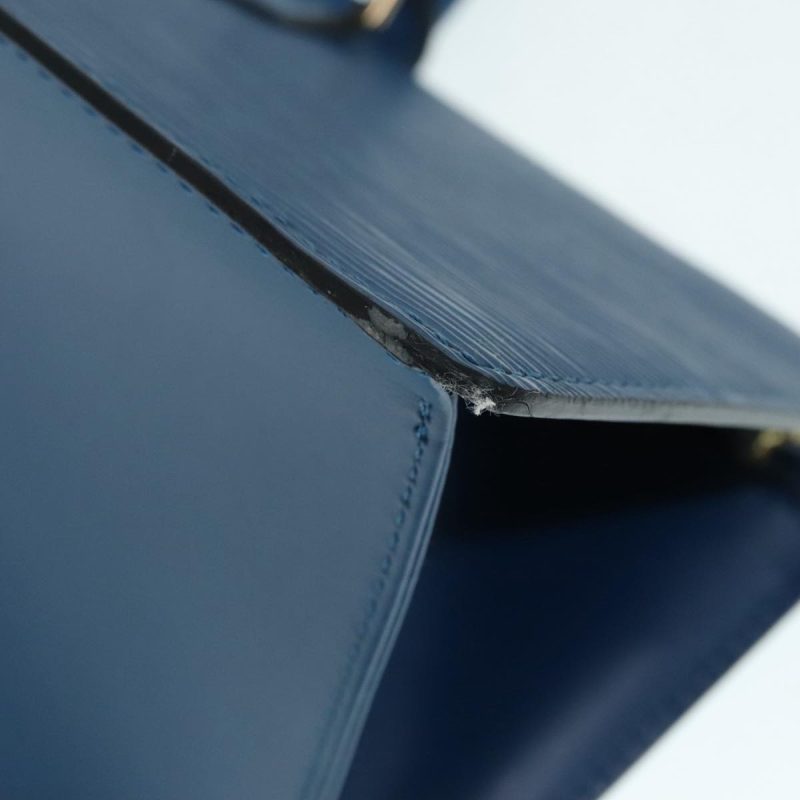 Louis Vuitton Epi Sac Triangle Hand Bag Blue M52095  89662 - Image 8