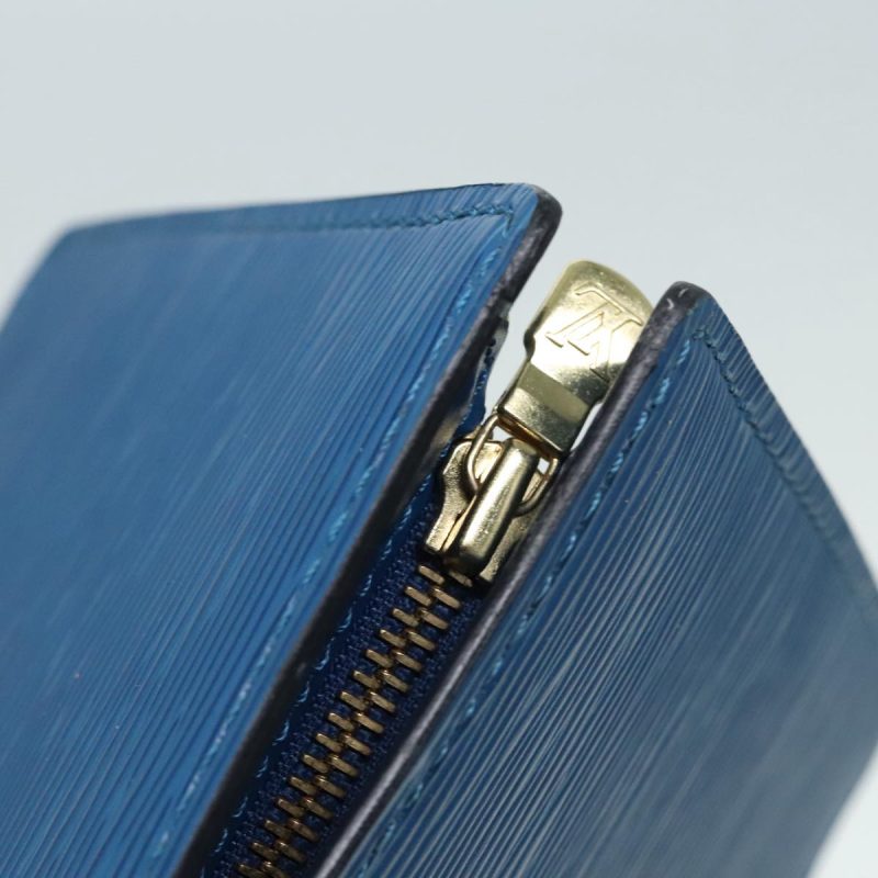 Louis Vuitton Epi Sac Triangle Hand Bag Blue M52095  89662 - Image 9