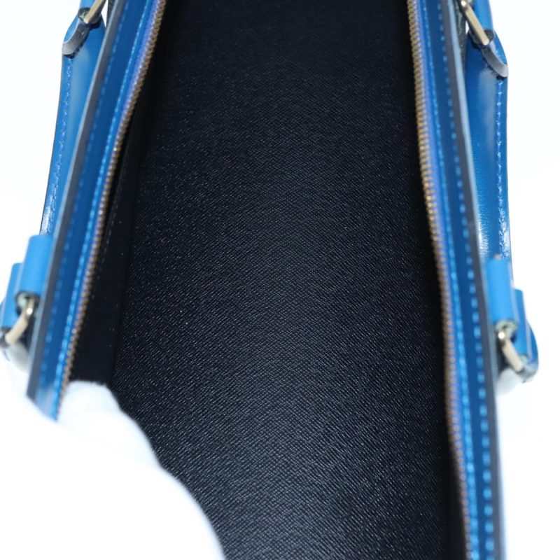Louis Vuitton Epi Sac Triangle Hand Bag Blue M52095  89662 - Image 10