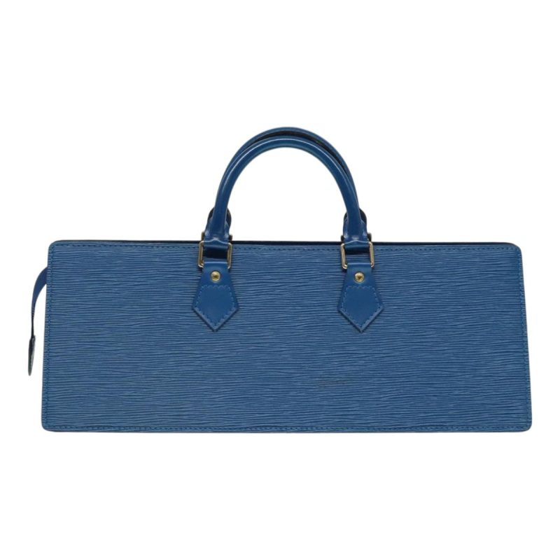 Louis Vuitton Epi Sac Triangle Hand Bag Blue M52095  89662 - Image 2