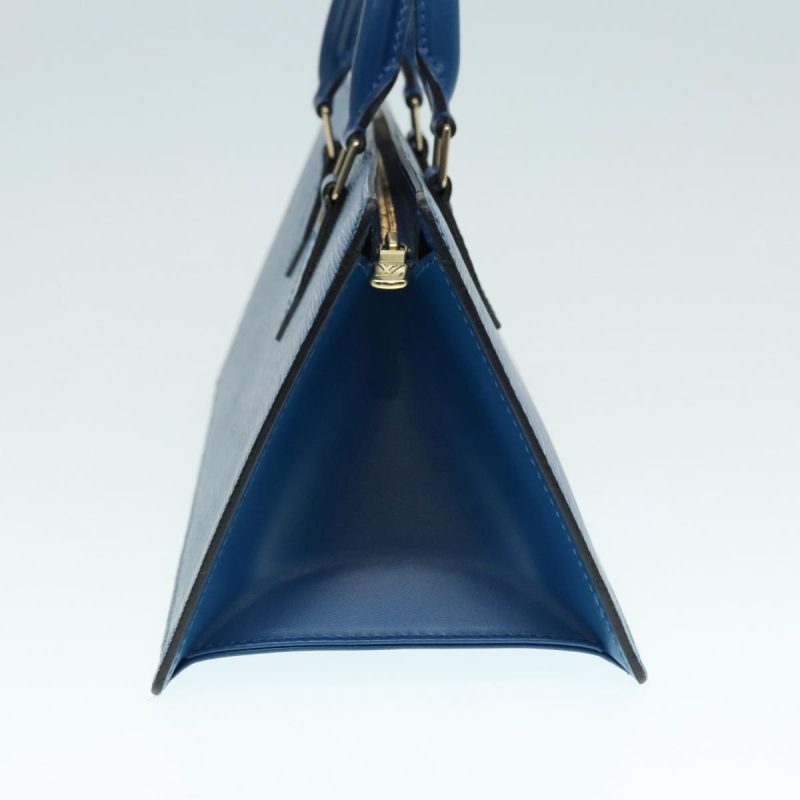 Louis Vuitton Epi Sac Triangle Hand Bag Blue M52095  89662 - Image 4