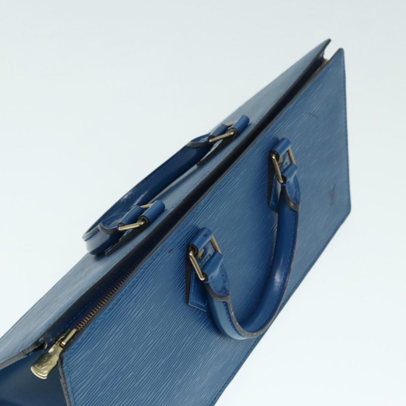 Louis Vuitton Epi Sac Triangle Hand Bag Blue M52095  89662 - Image 6