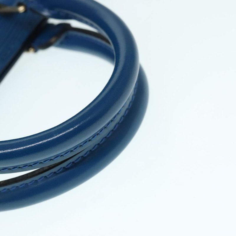 Louis Vuitton Epi Sac Triangle Hand Bag Blue M52095  89662 - Image 7