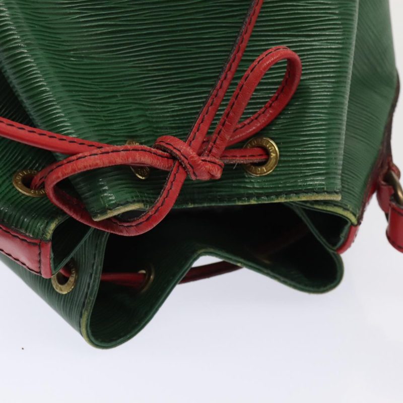 Louis Vuitton Epi Petit Noe Shoulder Bag Bicolor Green Red M44147  89664 - Image 6