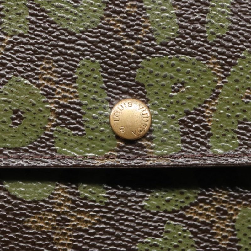 Louis Vuitton Monogram Graffiti Porte Monnaie Credit Khaki M92188  89733 - Image 8