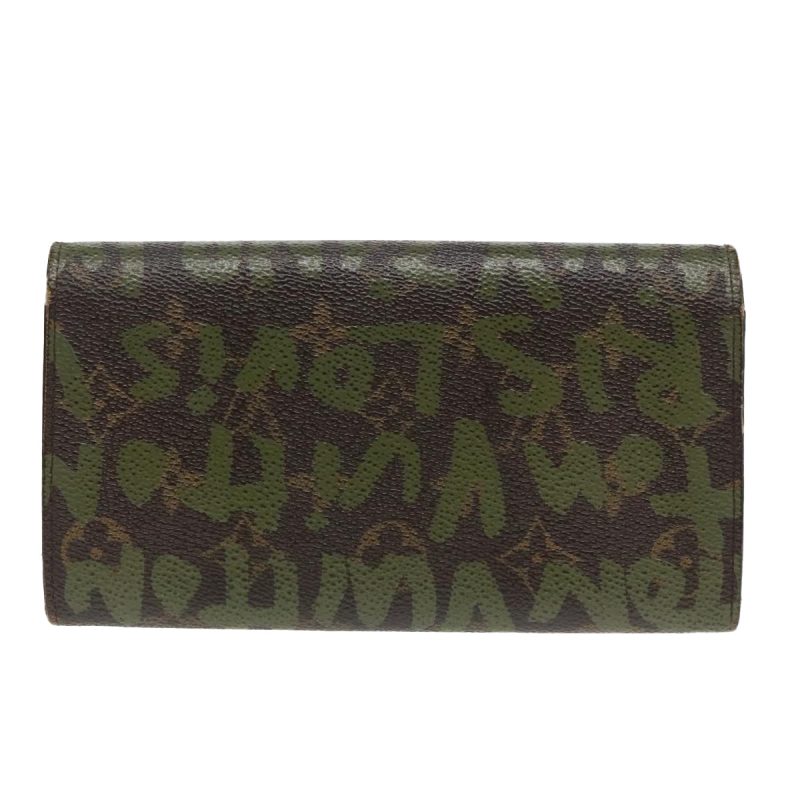 Louis Vuitton Monogram Graffiti Porte Monnaie Credit Khaki M92188  89733 - Image 2