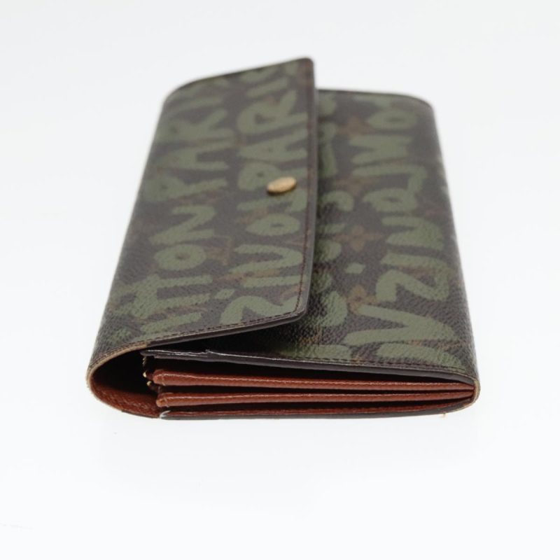 Louis Vuitton Monogram Graffiti Porte Monnaie Credit Khaki M92188  89733 - Image 3