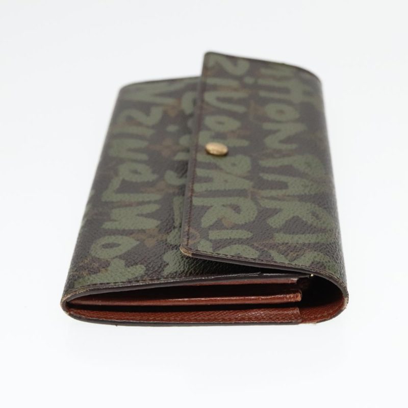 Louis Vuitton Monogram Graffiti Porte Monnaie Credit Khaki M92188  89733 - Image 4