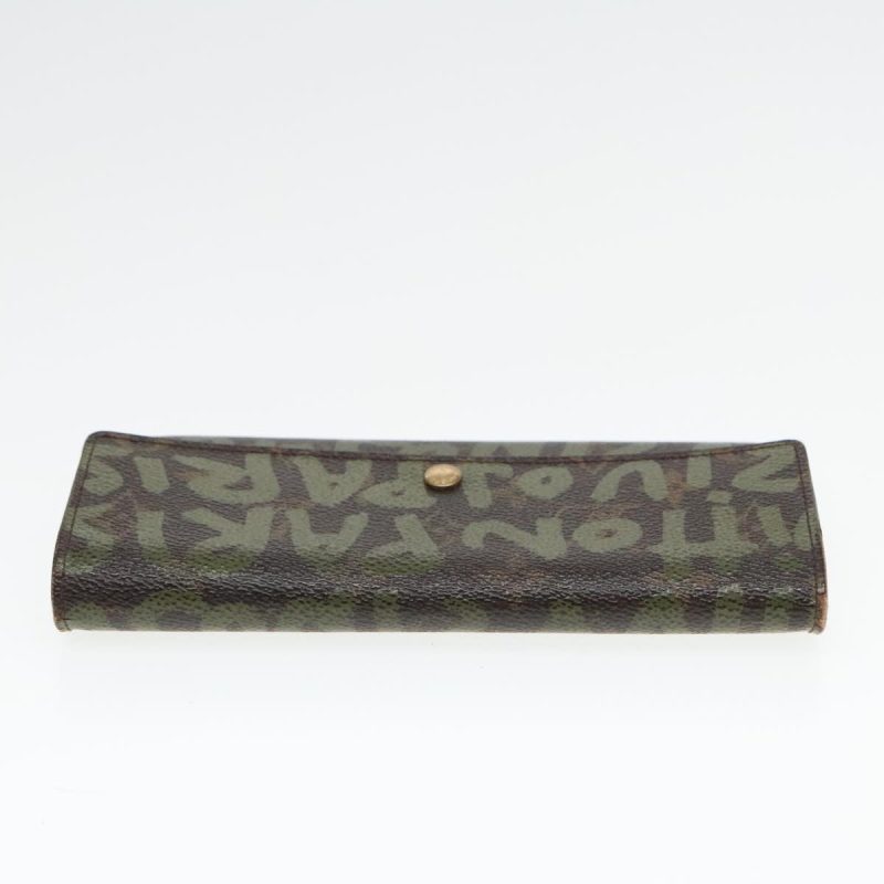Louis Vuitton Monogram Graffiti Porte Monnaie Credit Khaki M92188  89733 - Image 5