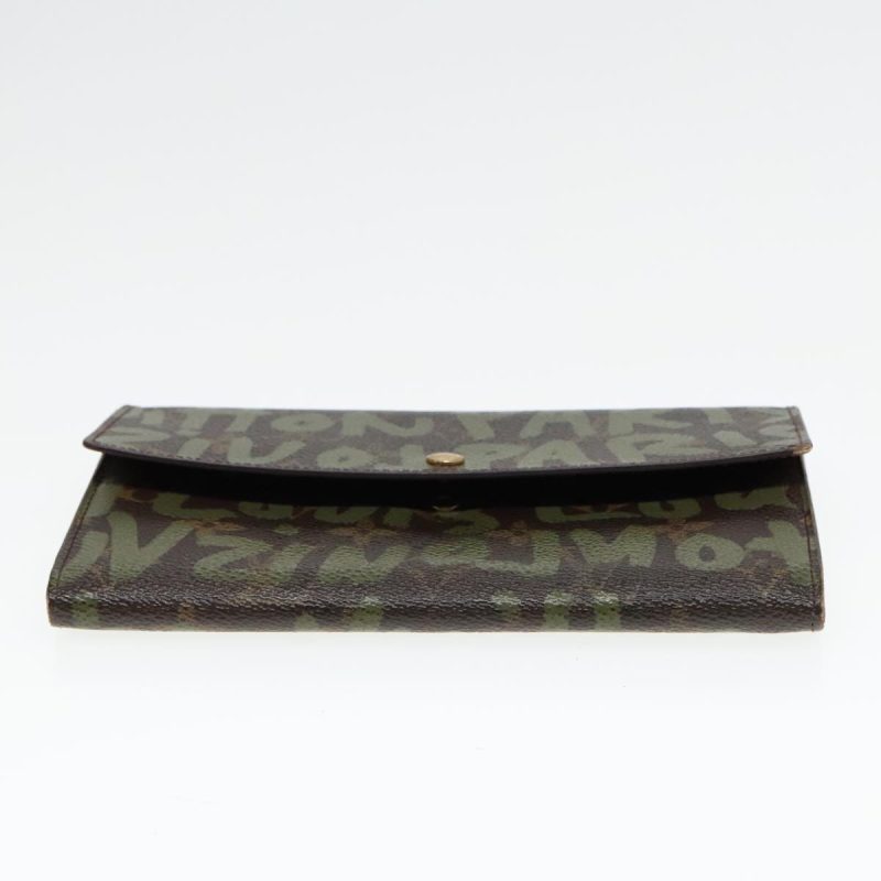 Louis Vuitton Monogram Graffiti Porte Monnaie Credit Khaki M92188  89733 - Image 6