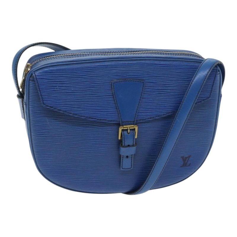 Louis Vuitton Epi June Feuille Shoulder Bag Blue M52155  89832