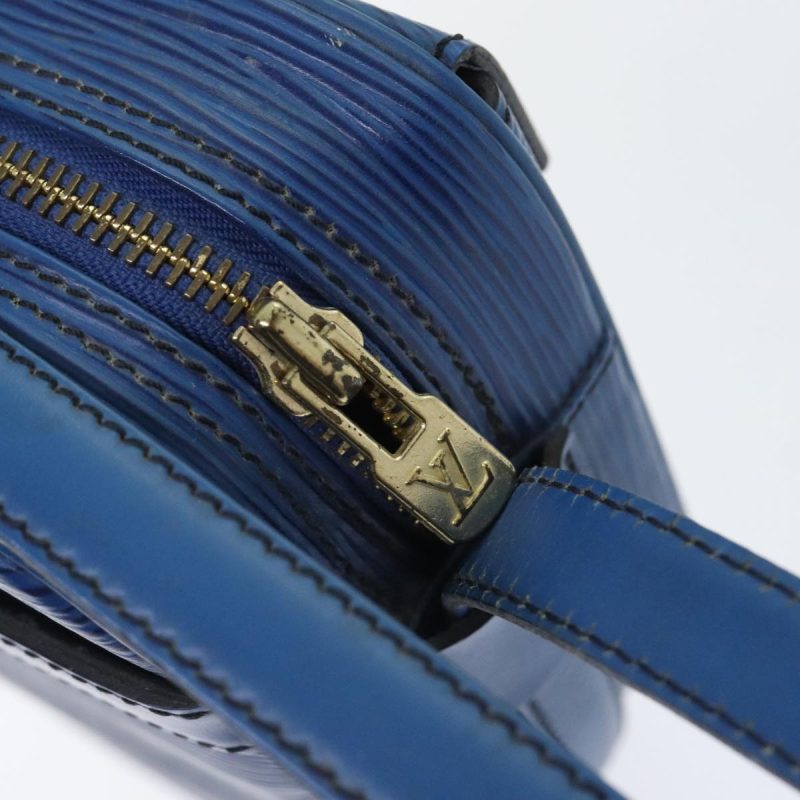 Louis Vuitton Epi June Feuille Shoulder Bag Blue M52155  89832 - Image 9